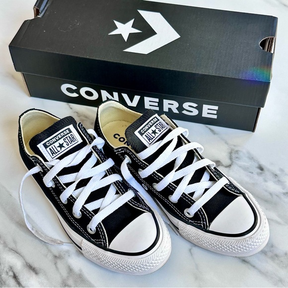 Converse Low Top Sneakers - Black & White - Picture 9 of 11